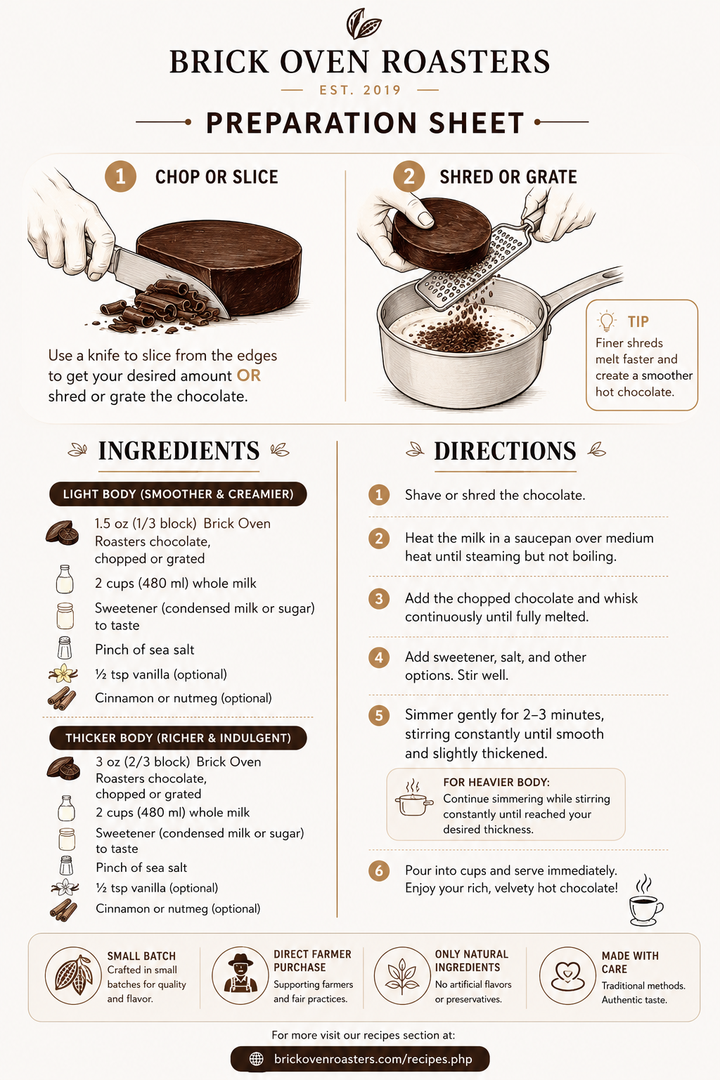 2 PACKS - 75% Dark Premium Jamaican Hot Chocolate Blocks image 3